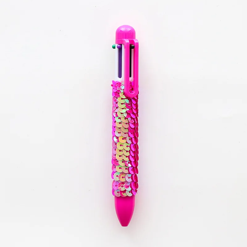 Шесть цветов Ручка блесток КАЛЕМ каваи шариковые ручки милые boligrafo stylo lapiceros canetas criativa boligrafos