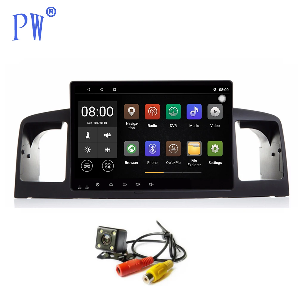 Android 8 1/9 0 Автомобильный GPS плеер Navi для Toyota Corolla E120 2003-2006 без DVD мультимедиа Авто