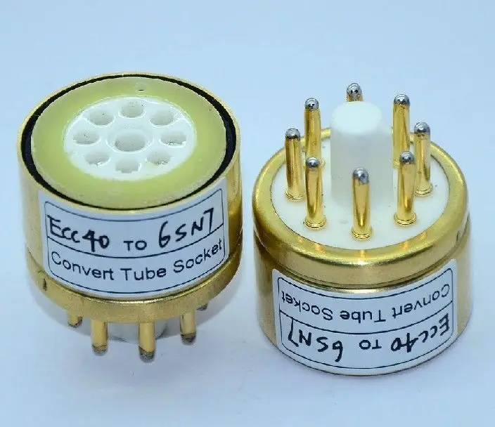Универсальный 1 шт. ECC40 до 6SN7 8Pin вакуумный трубчатый адаптер|vacuum tube|vacuum tube 6sn76sn7 vacuum