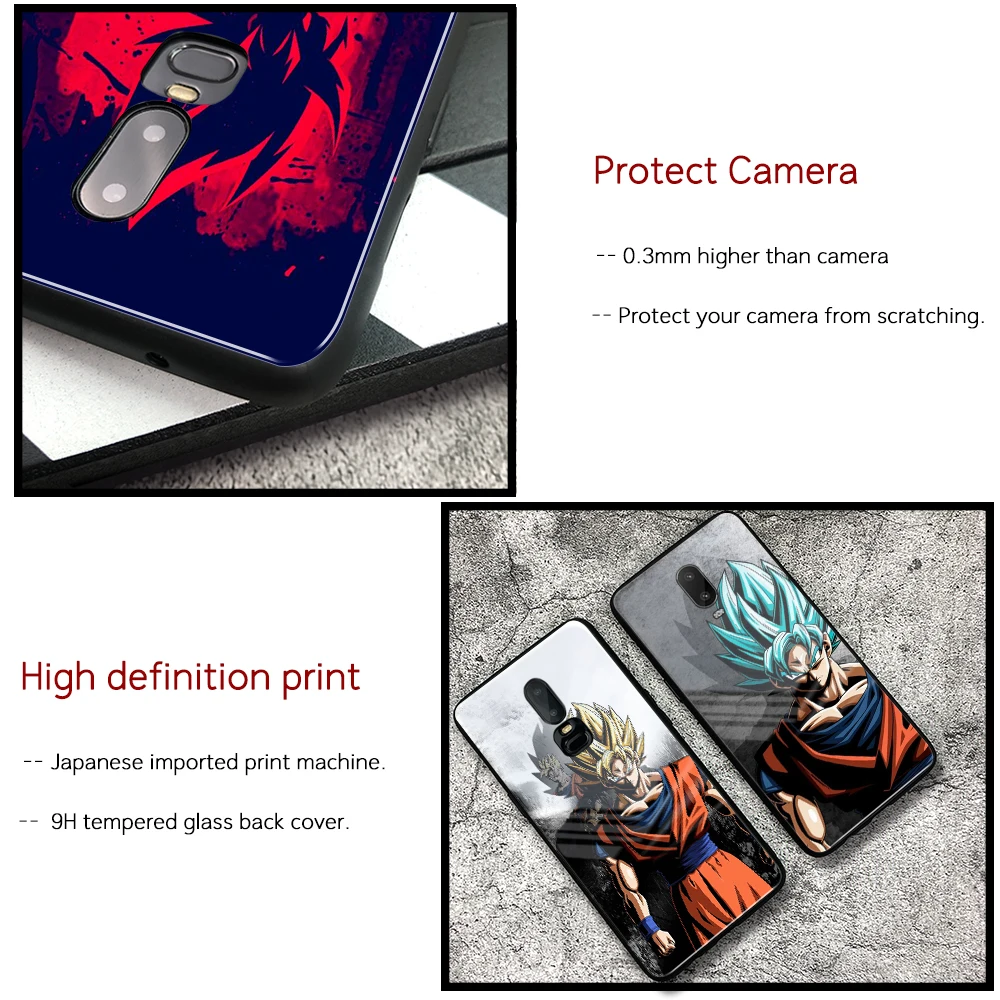 Чехол Finder для OnePlus 7 pro Чехол Dragon Ball Z Son Goku 7t стеклянная задняя крышка чехол для телефона оболочка для OnePlus 6t 6 7 pro