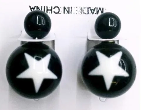 2015 новое поступление конфеты цвет двойной жемчужные серьги два шарика звездные