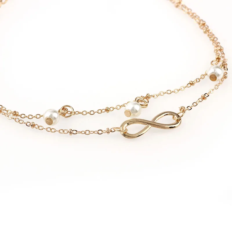 Хит лета имитация жемчуга браслет на ногу из бисера для женщин элегантная 8