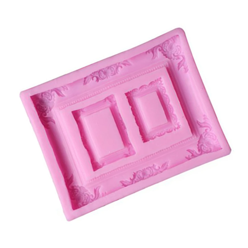 Фоторамка силиконовая форма пищевая для украшения тортов мастикой помадки