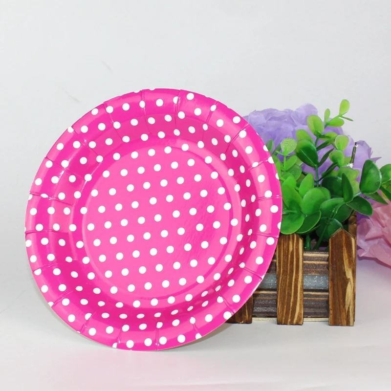 10 шт./Лот одноразовая посуда в горошек|supplies party| |