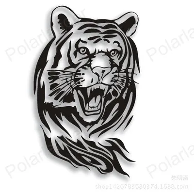 Лидер продаж новый дизайн 60 см большой размер тигр крышка двигателя автомобиля