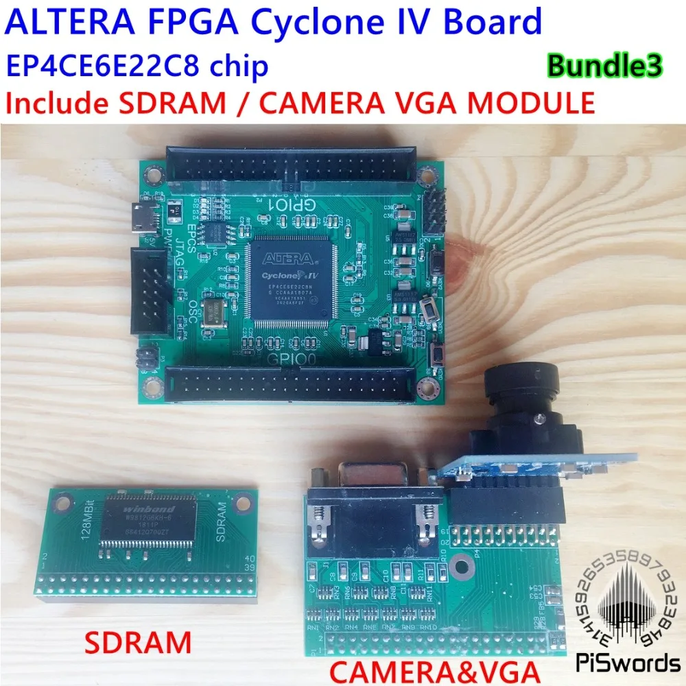 Материнская плата ALTERA FPGA для разработки CYCLONE IV EP4CE EP4CE6E22C8N с USB программатором Blaster