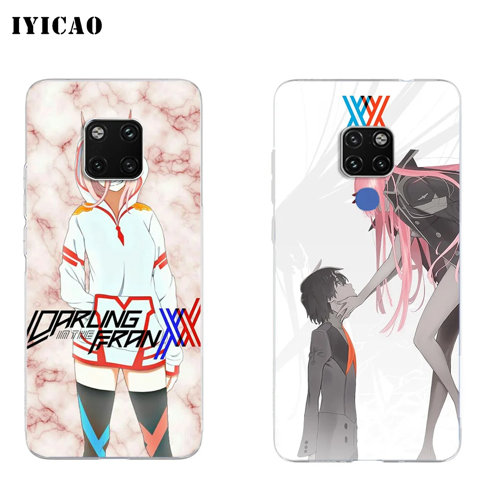 IYICAO DARLING in the FRANXX Мягкий силиконовый чехол для телефона Huawei Mate 10 20 Lite Pro Nova 2 2i 3 3i 4 TPU