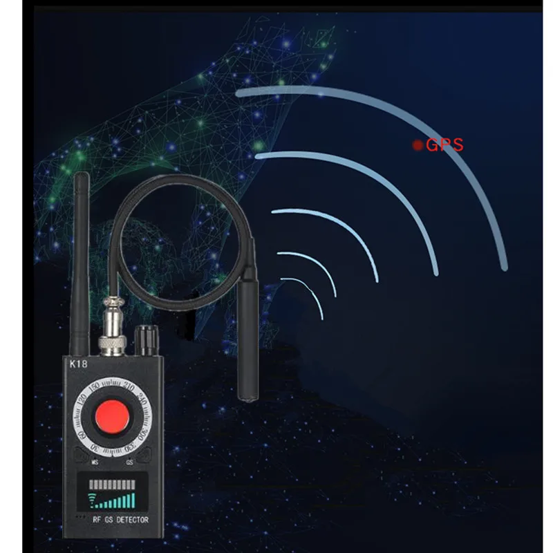 Горячая РЧ сканер детектор шпионская камера детектор WiFi сигнал gps GSM радио телефон устройство Finder Личная защита безопасности K18