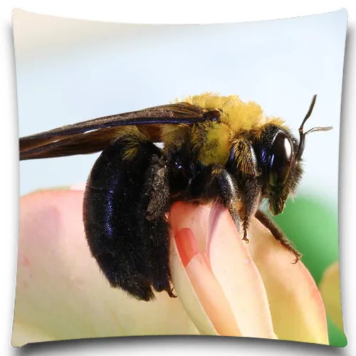 Наволочка с Пчелой насекомыми хлопковая Полиэстеровая подушка чехол для дивана