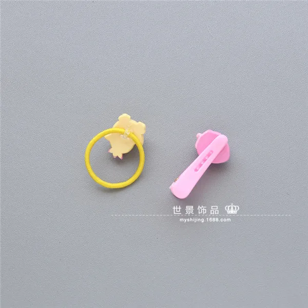 

Korean Hair Accessories For Girls Handmade Hairpins Acrylic Dimensional Dolls Hair Clips Cartoon Elastic Hair Band Headdress