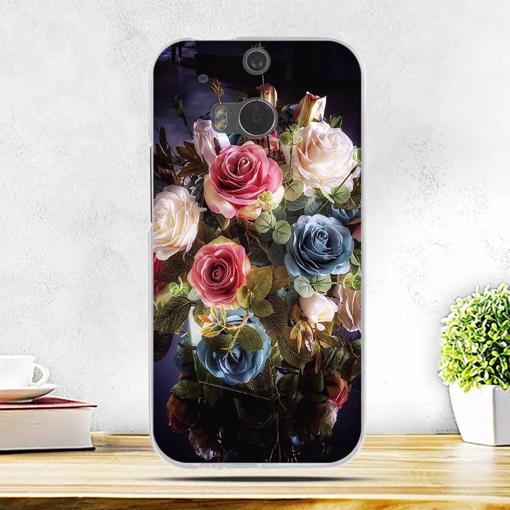 Чехол для HTC One M8 M8s Мягкая силиконовая задняя крышка M8S модные сумки с 3D принтом
