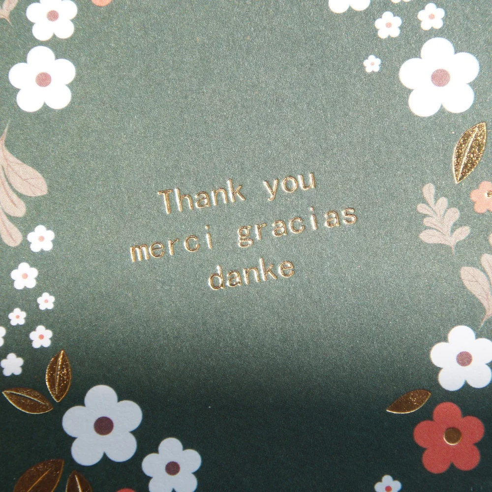 12 set gold theme Garland thank you Card leave message cards greeting card Christmas Party Invitation with envelope | Дом и сад