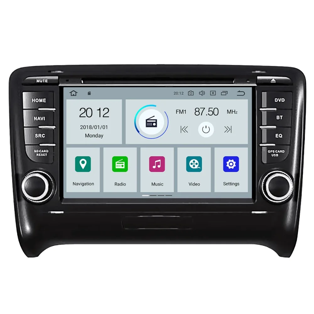 Автомобильный DVD-плеер Aotsr Android 9 0 с GPS-навигацией для AUDI TT 2008-2014 мультимедийный 2 din