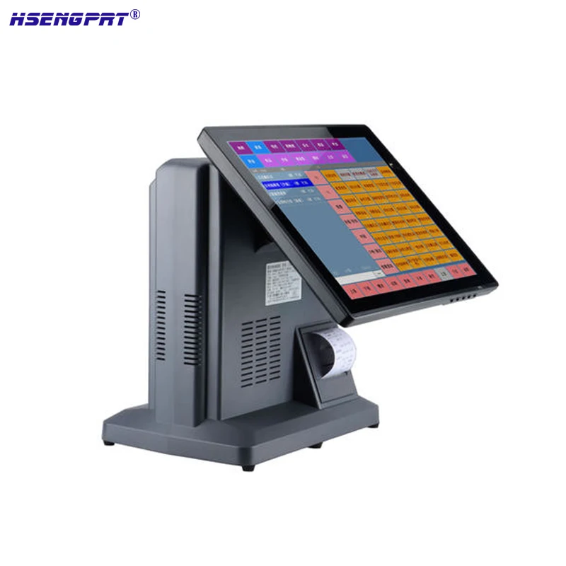 POS оборудование с 15 дюймовым одиночным светодиодным дисплеем все в одном