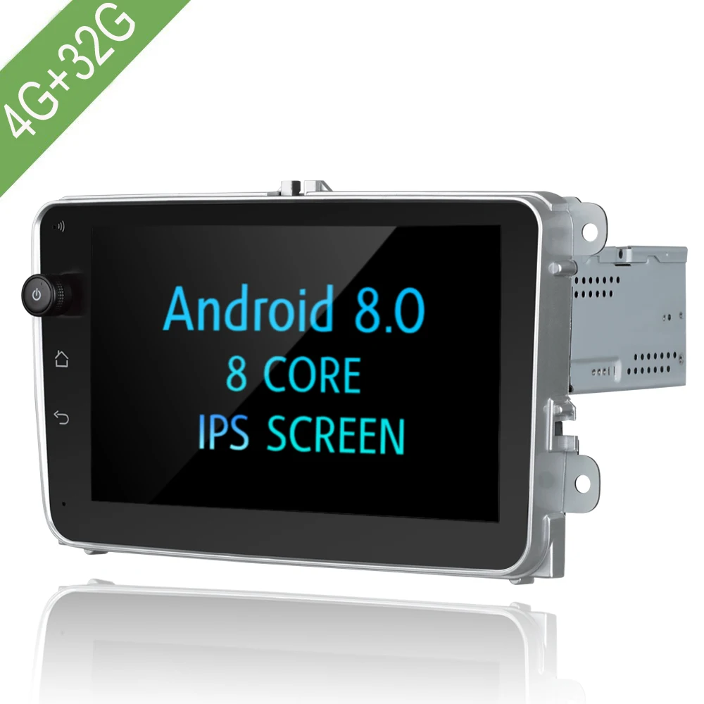 Автомобильный мультимедийный плеер Android 8 0 4 ГБ/32 ГБ DVD для VW/Volkswagen/Golf/Polo/Tiguan/Passat/Jetta