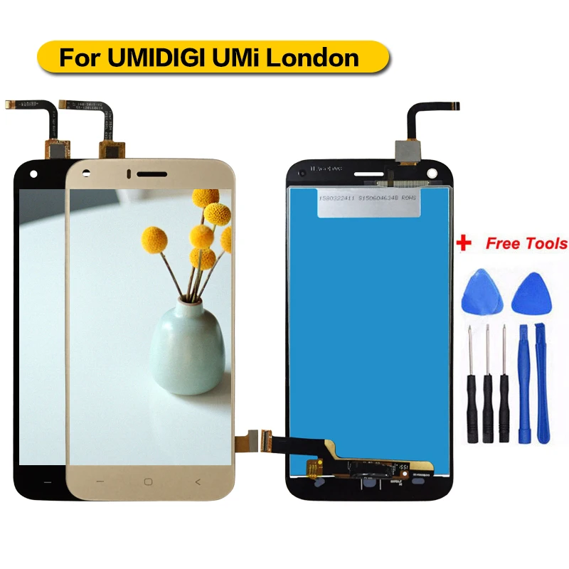 100% протестированный для UMI London LCD дисплей + сенсорный экран в сборе запасные части