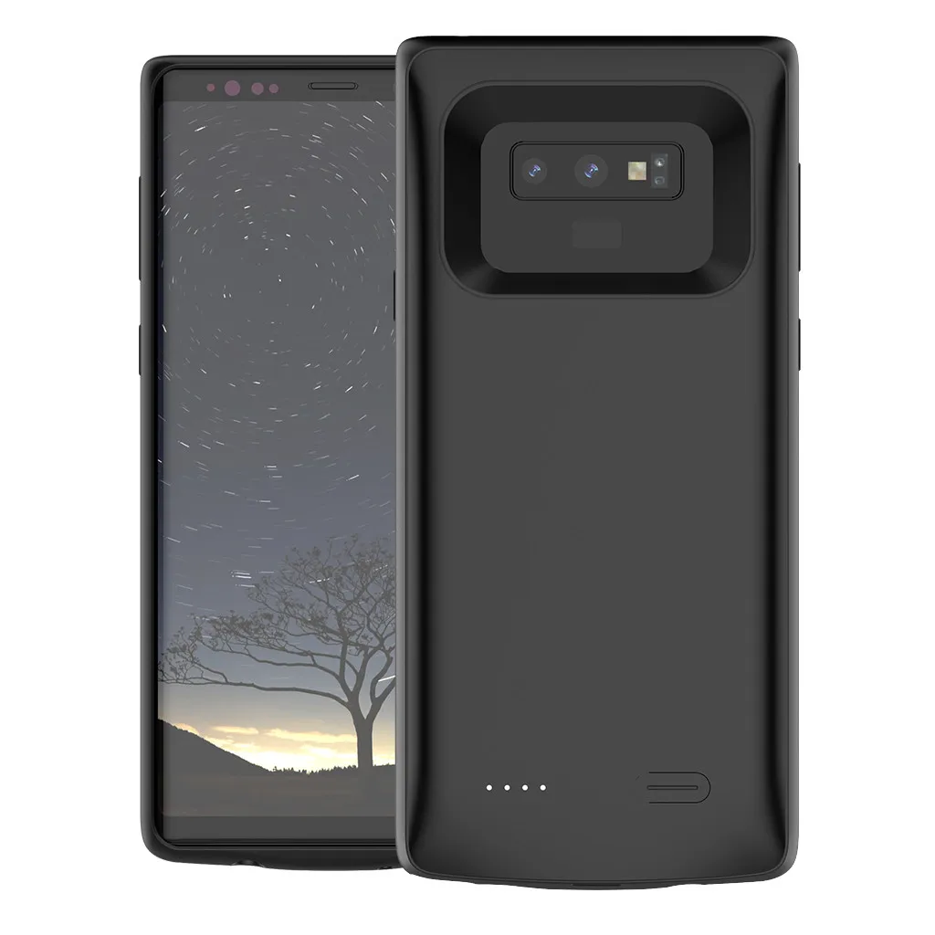 5000 мА/ч Расширенный чехол для зарядки телефона для samsung Galaxy Note 9, защита от пыли, срок службы, мягкая резина