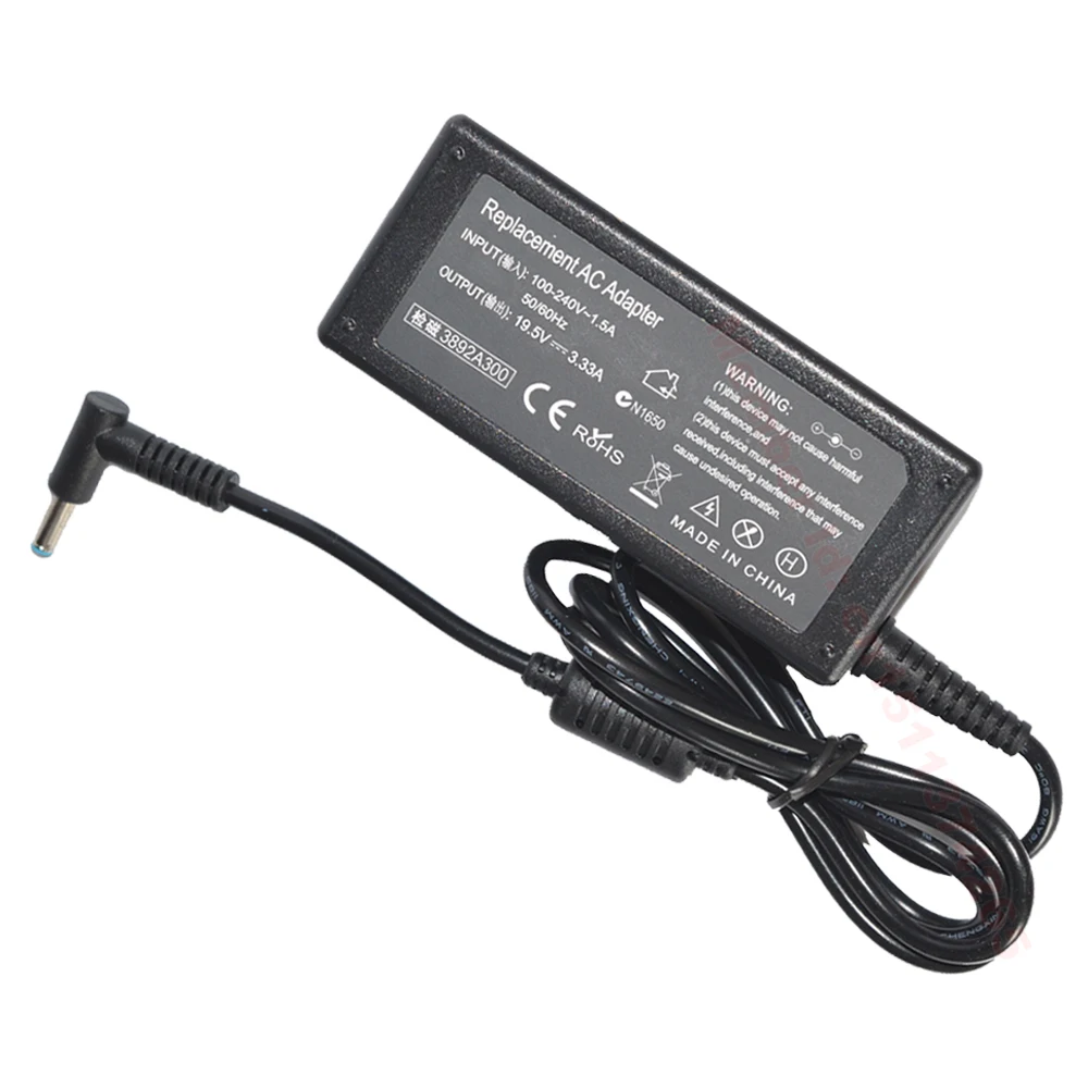 19 5 V 3.33A 65W 4 5*3 0 мм для HP Pavilion 15 15-E003AX 613149-001 Envy 14K00TX PPP009C ноутбук AC зарядное устройство