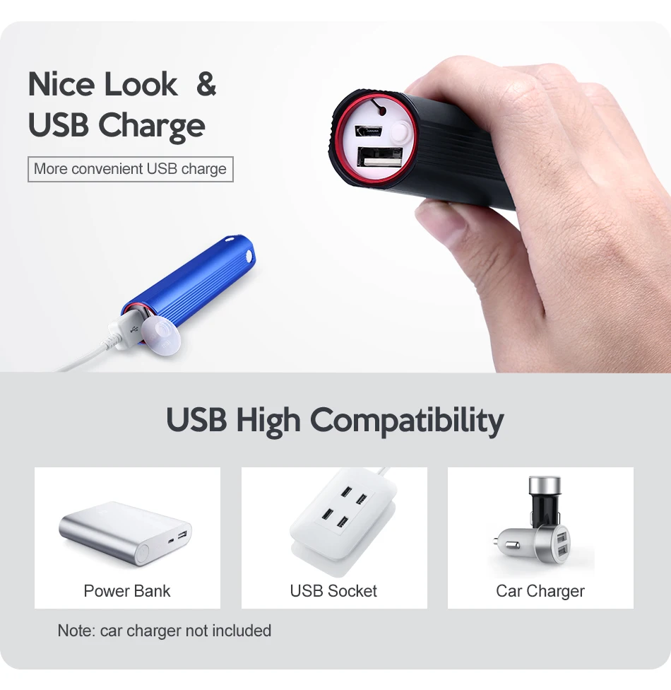Ультра Мощная перезаряжаемая usb светодиодная вспышка светильник power bank флэш-светильник тактический светодиодный фонарь Карманный фонарь Мини-Прогулка лампы
