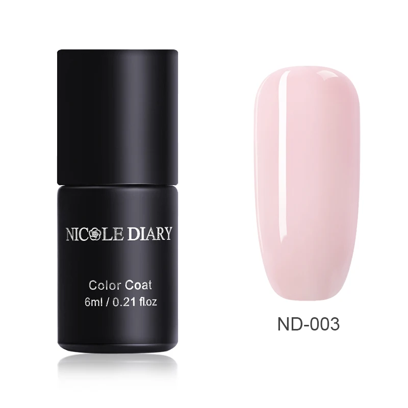 Nude ND-003 NICOLE дневник одношаговый лак для ногтей УФ-гель серый красный серия блеск замочить от гель-лака нет необходимости базовое верхнее покрытие ногтей DIY - Цвет: Nude ND-003