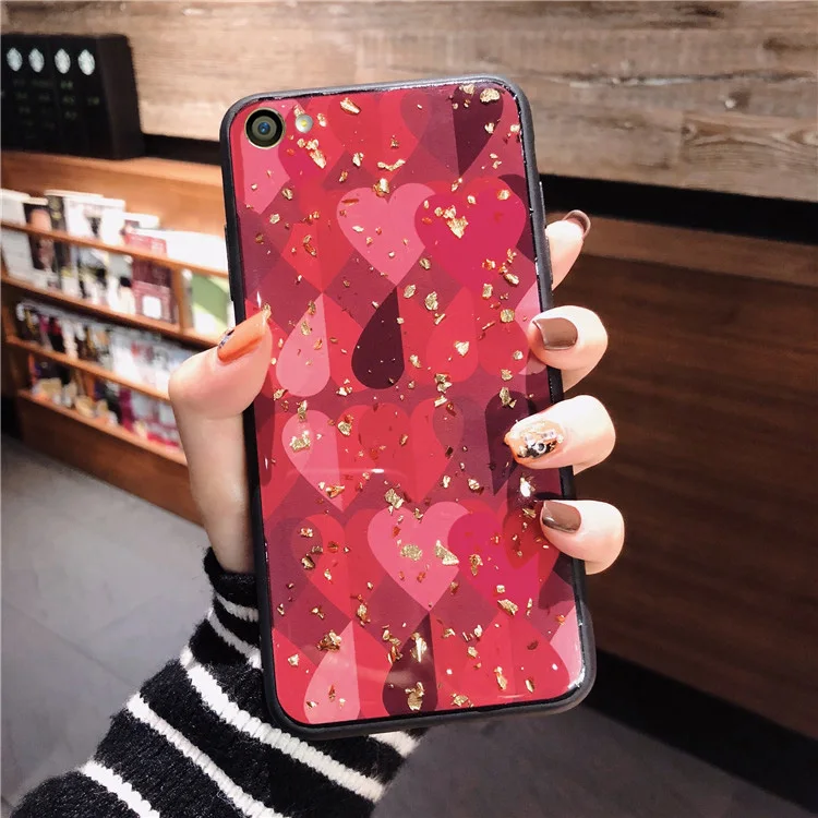 Роскошный чехол для телефона TRISEOLY с золотой фольгой OPPO A59 A37 A57 A83 A79 A39 F9 A5 A3 A7 A33 R17 K1