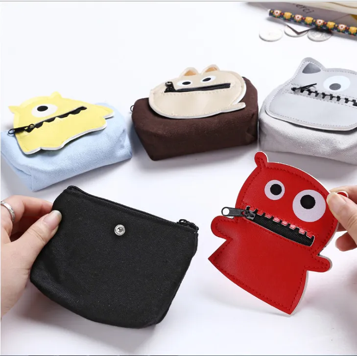 Новый Популярный мультяшный кошелек для девочек Дамский на молнии с лицом