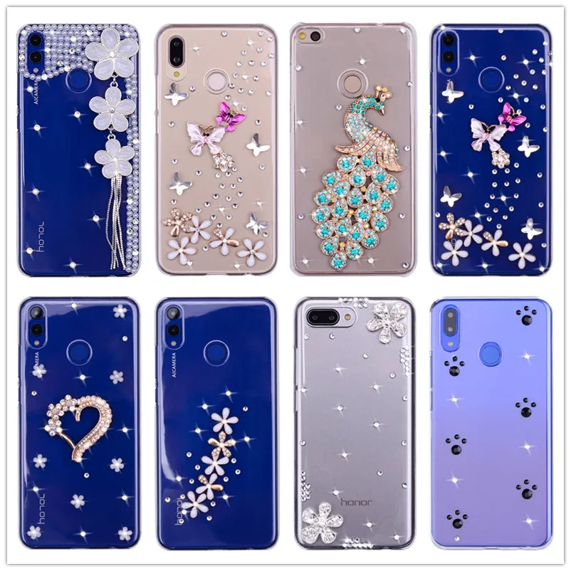 DIU Алмазный чехол для Huawei honor 8a y6 y7 pro prime 2019 p samrt plus y5 y3 II 2017 Nova 3i 2 2s задняя крышка
