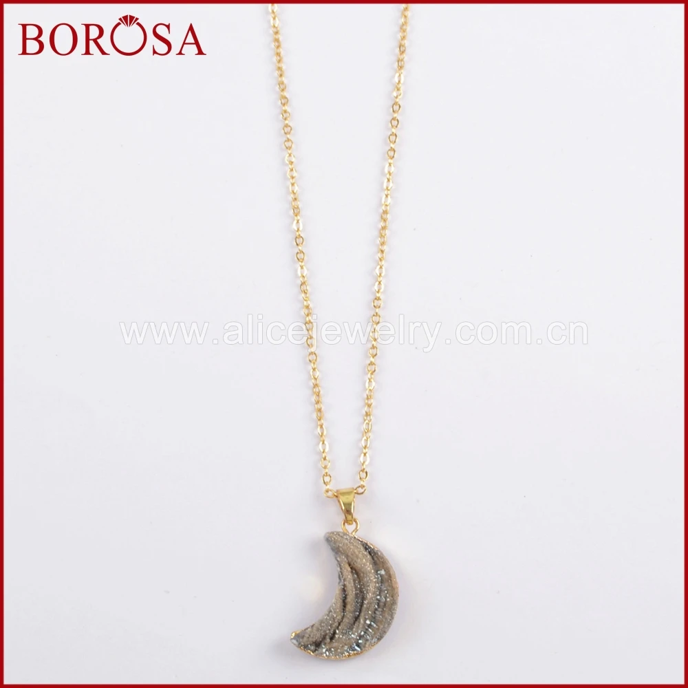 

Подвеска BOROSA из титана, радуги, Луны, кварца, 16 дюймов, G1611-N