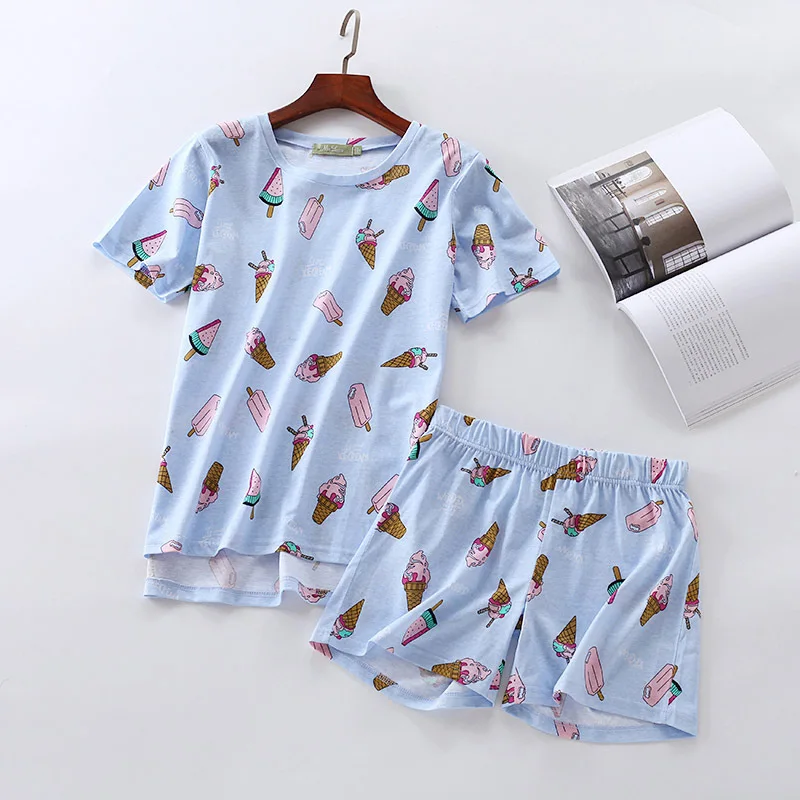 Пижама женская летняя из 100% хлопка|pyjamas women|womens pajamas setpajama sets |