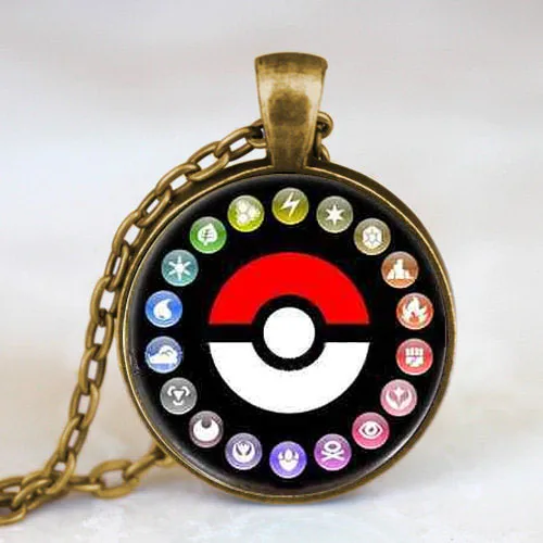 Античная латунная подвеска Pokeball для фотоигр ожерелье в стиле стимпанк Доктор Кто 1 шт./лот женская и Мужская