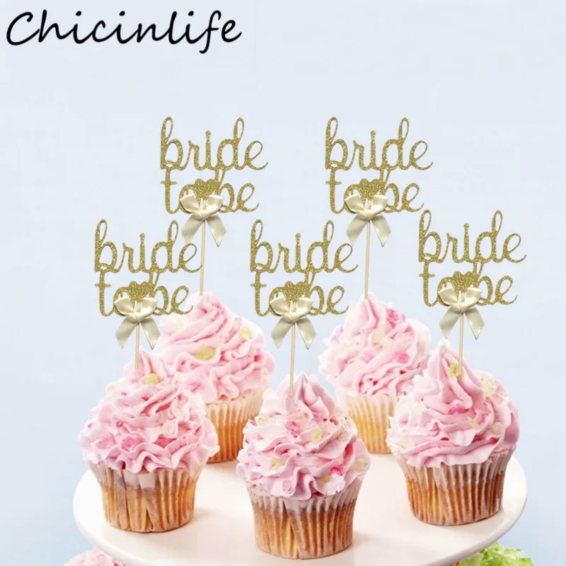 Chicinlife с надписью &quotBride To Be&quot для капкейка-девичник вечерние украшения Свадебные