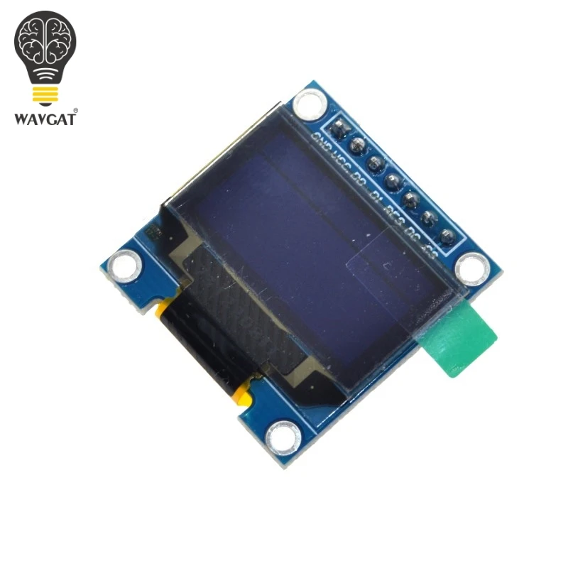WAVGAT 0.96 Inch SPI OLED Display Module Yellow blue double color 128X64 7Pin Driver Chip SSD1306 for arduino | Электронные