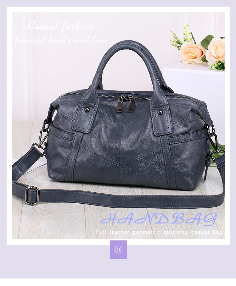 High quality fashion head layer cowhide handmade lady's bag cross-body bag lady's single shoulder bag lady's handbag