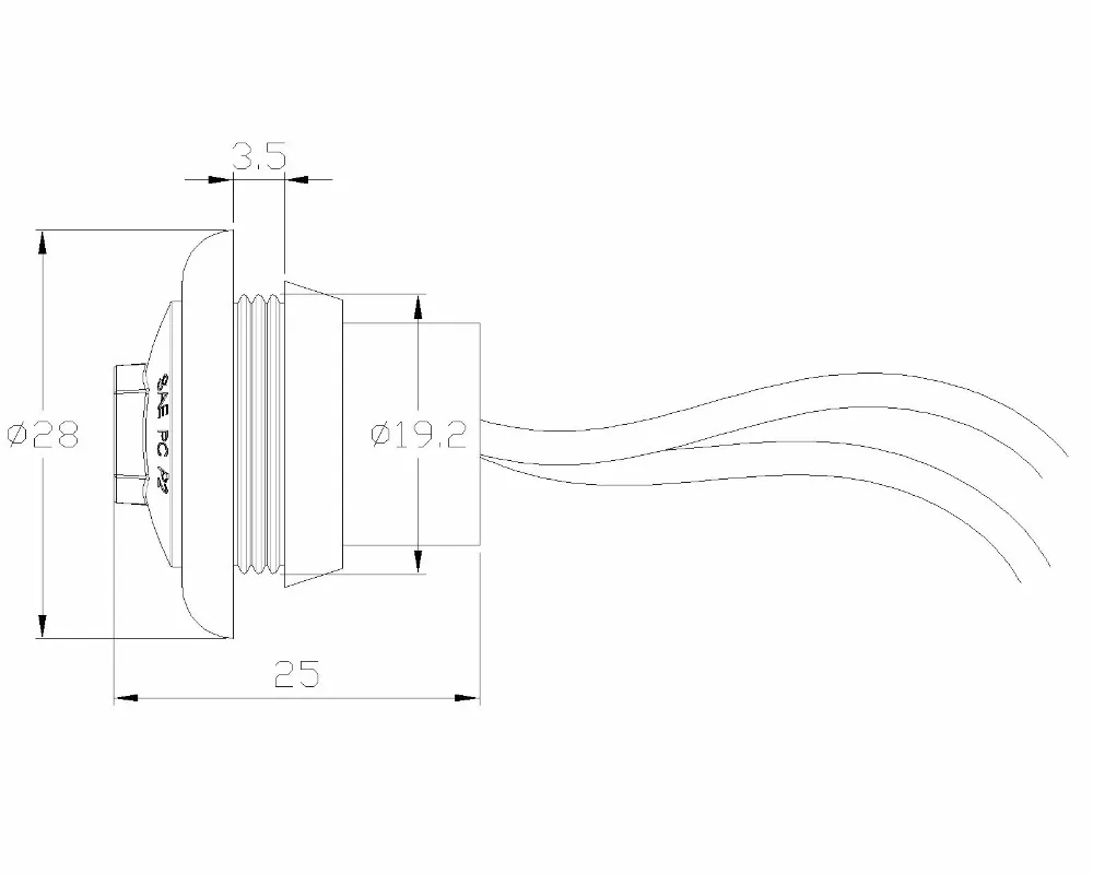 10X red Emark E50 10 30 в 0 75 "3/4 дюйма герметичный светодиодный фонарь для грузовика
