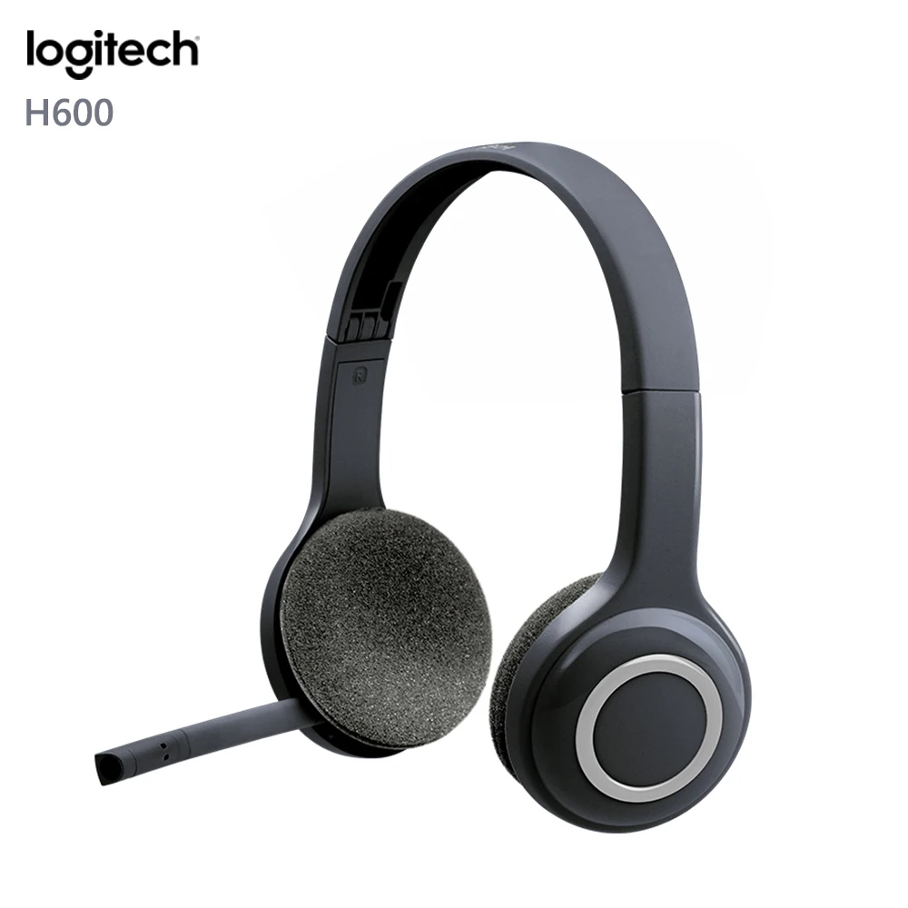 Оригинальный logitech H600 Беспроводной наушники с микрофоном Портативный Складная