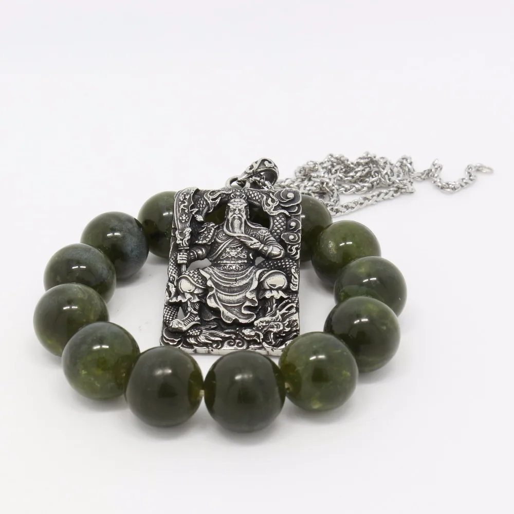 Мужская мода ювелирные изделия Guan Yu 316L кулон из нержавеющей стали Мужчины