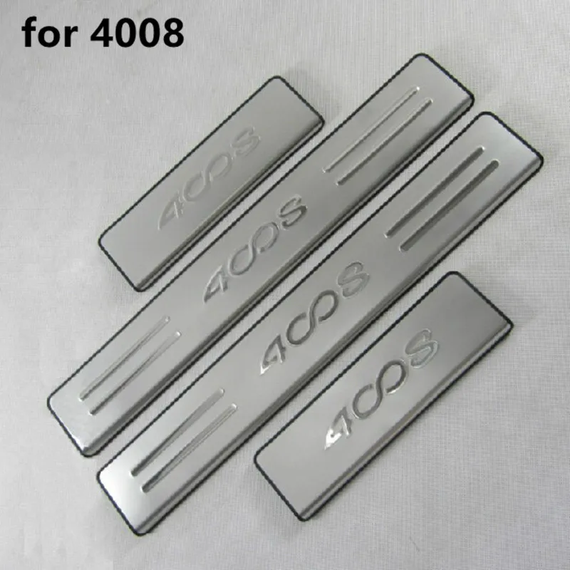 

Car styling High quality stainless steel Scuff Plate/Door Sill for Peugeot 4008 212-2015 Car accessories