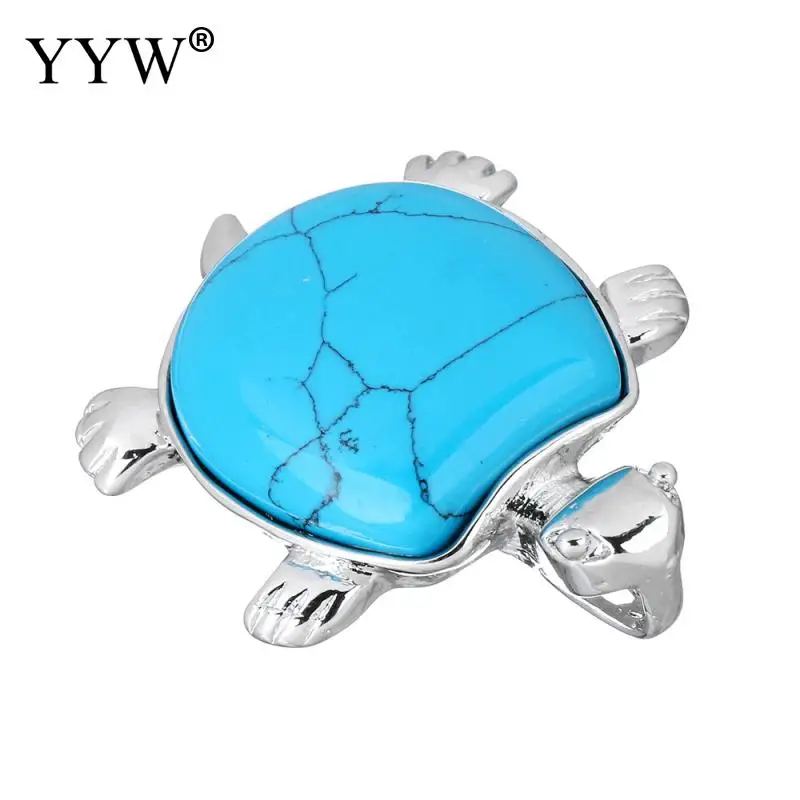 Подвески из драгоценного камня ювелирные изделия с латунным покрытием черепахи