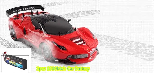 50 км/ч высокая скорость 1:10 полный большой масштаб Большой размер 4WD Чемпионат Дистанционное управление автомобиль с радиоуправлением дрейф гоночный Радиоуправляемый автомобиль kid gif - Цвет: red 1 battery