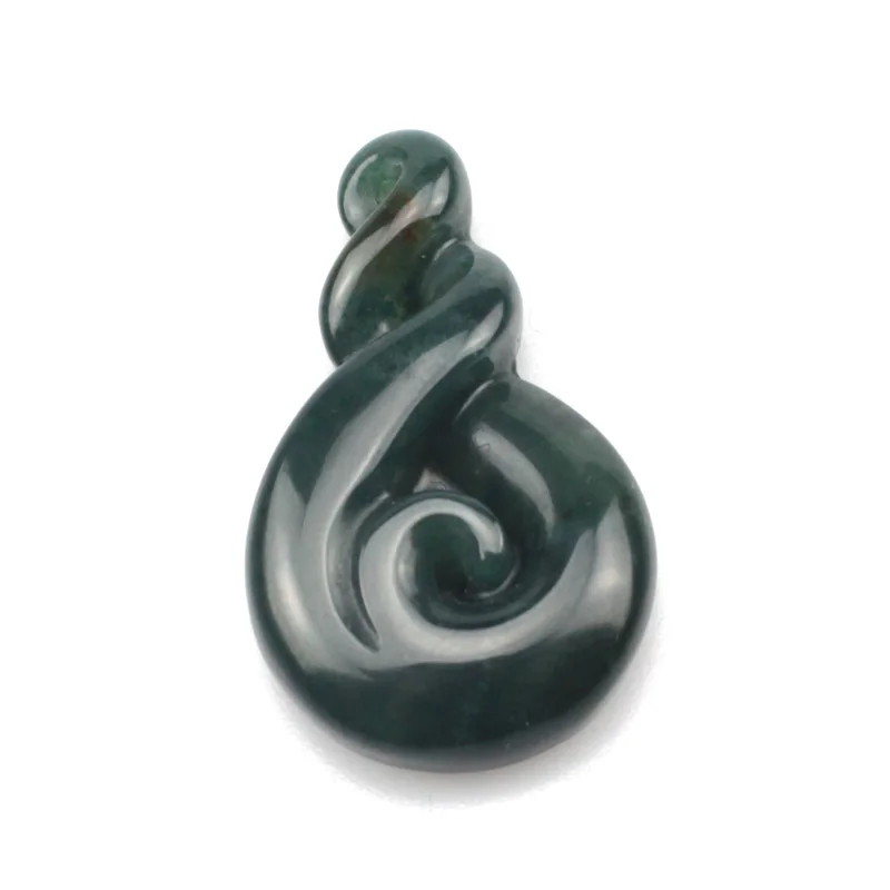 Подвеска из натурального Моха и агата, 22x37 мм