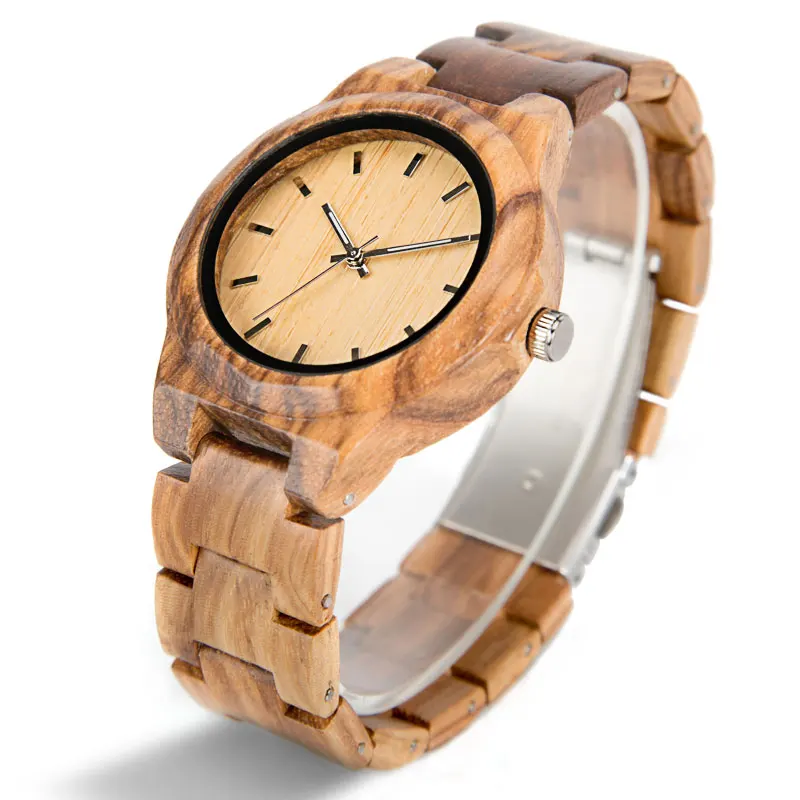 Деревянные часы ELMERA женские relojes деревянные браслет Брендовые Часы|Женские