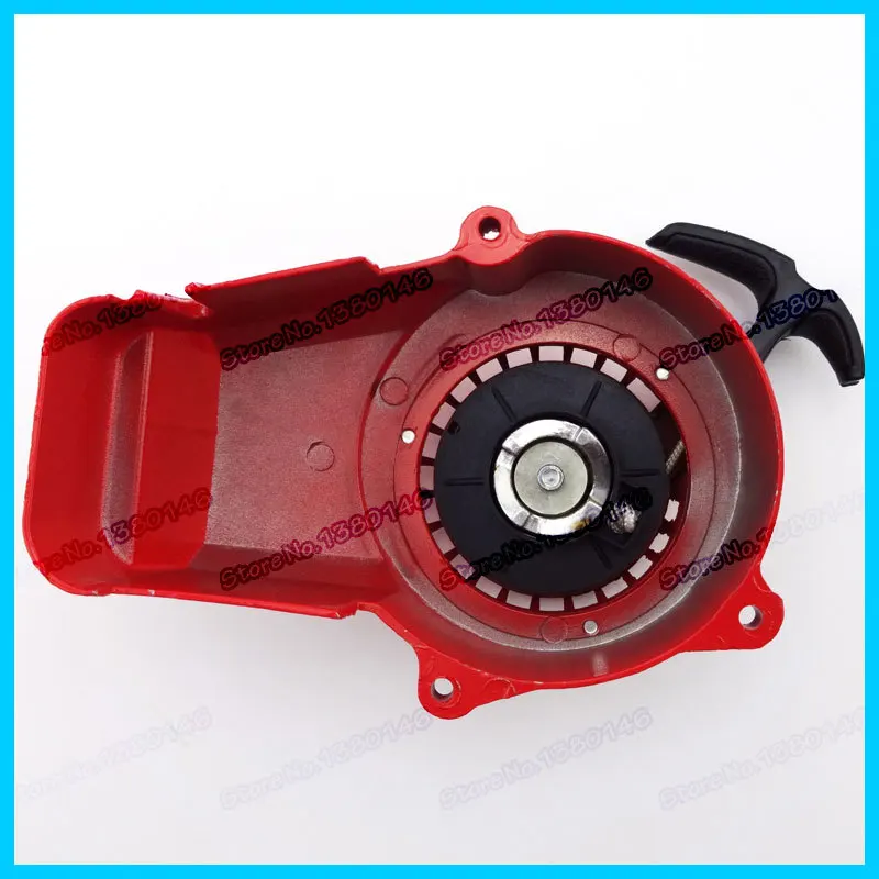 Aluminum Alloy Pull Start Recoil Starter Red For 47cc 49cc 2 Stroke Mini Kid Quad ATV Dirt Bike Pocket minimoto |