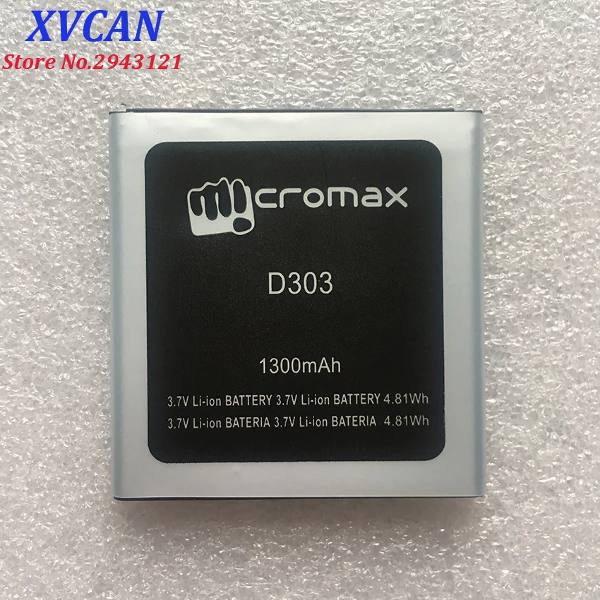 Для D303 MICROMAX мобильный телефон аккумулятор d303 1300MAH Мобильный литий ионный