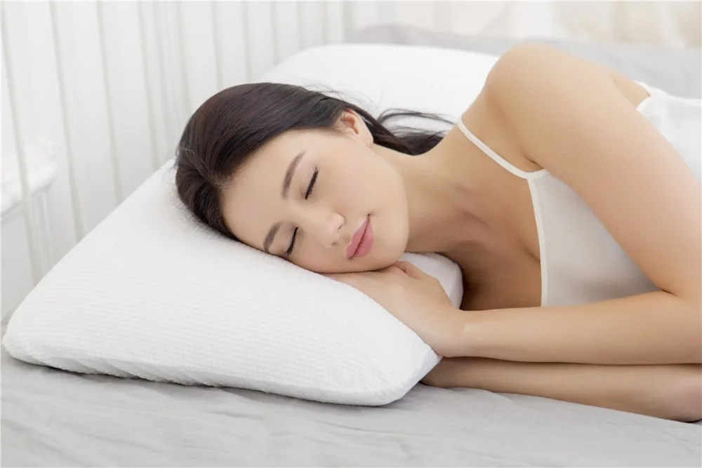 

Queen Size Ventilated 100% Natural latex Pillow With Cotton Inner Cover And Natural Bamboo Cover Medium Soft