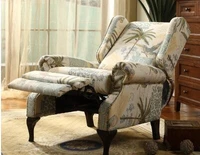american rustic style single sofa european bedroom casual chaise longest chair living room sofa chair