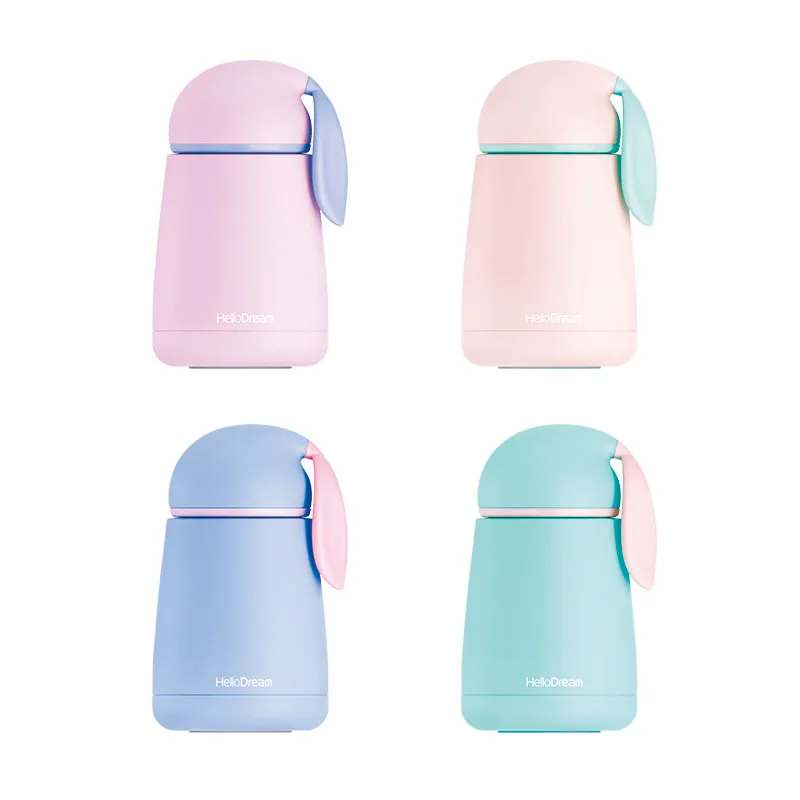 Термос для детей 300 мл термос с мультяшным Кроликом термосы горячей воды