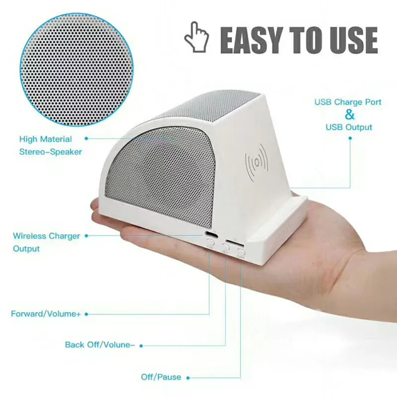Вы первый портативный Bluetooth динамик Беспроводное зарядное устройство громкий с