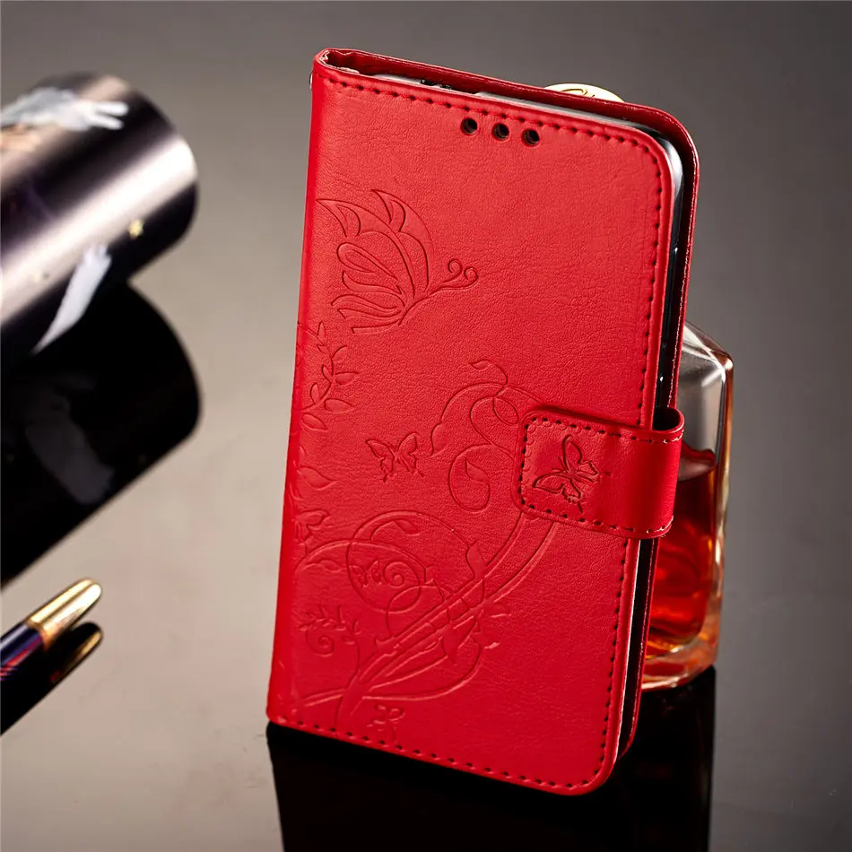 Чехол для huawei P Smart Коврики 10 Pro P9 Lite Mini P8 Enjoy 7 фотоаппаратов моментальной печати 7 s роскошный чехол-портмоне в ретро-стиле с бабочкой-бумажник с отделением для карт с карманами и симпатичными крышка E03Z