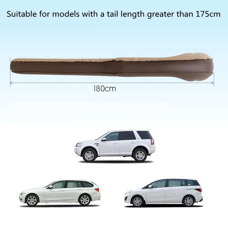 Car Travel Bed Camping Car Bed Car Mattress Inflatable Bed Flocking Air Mattress With Pump SUV Universal Rear Compartment