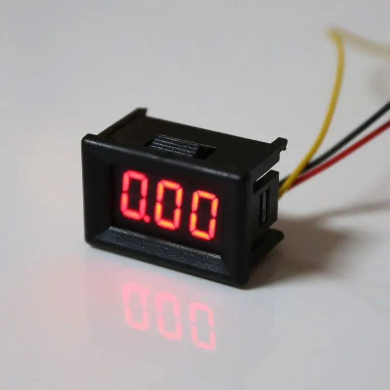 DC 0-100V 0 36 &quot3-цифровой Вольтметр Красный светодиодный дисплей Панель измеритель